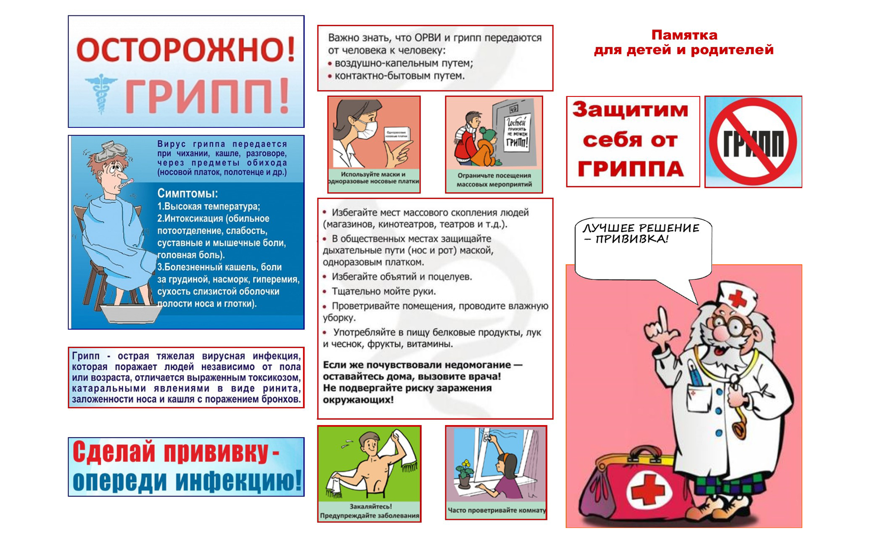 Памятка ОРВИ Грипп.